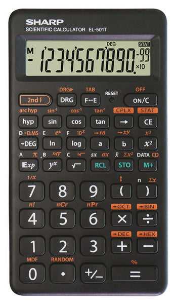 Citizen Sh-El501Twh Calculator Sharp El501Twh Zwart-Wit Wetenschappelijk
