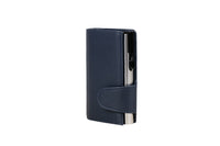 Juscha Ju-962102 Pasjeshouder Clicksafe Rfid Kunstleer Bl/Zi 8 Pasjes Met Opbergvak Voor Muntgeld