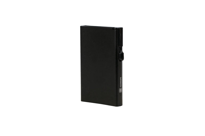 Juscha Ju-951000 Pasjeshouder Clicksafe Rfid Aluminium Zwart Voor 8 Pasjes