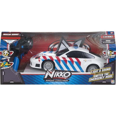 Nikko Rc Porsche Politie 1:16 + Licht En Geluid