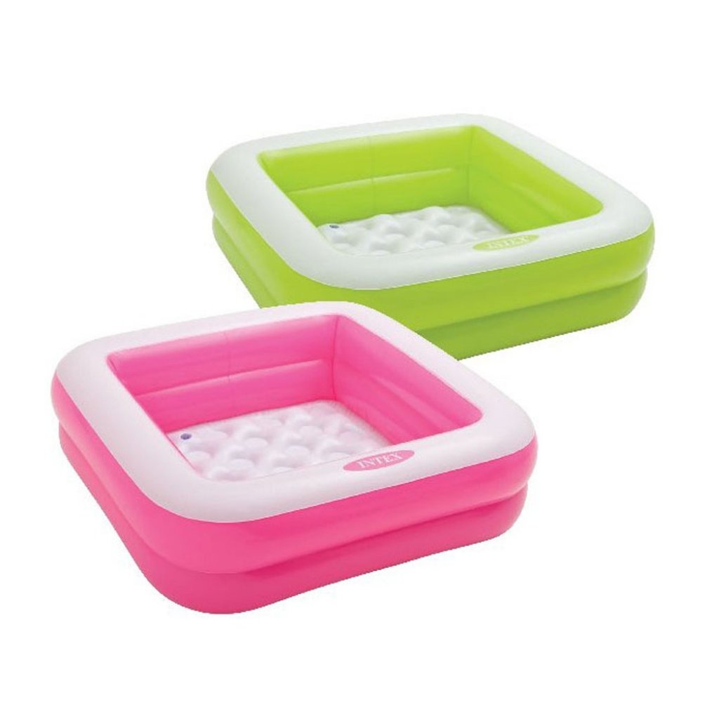 Intex 57100Np  Babybadje 85X85X23 Cm Assorti + Reparatiesetje