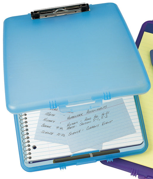 Seco Se-Sc1517-Be Klembord A4 Blauw Met Opbergvak. Slimline