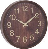 Wandklok - Donkerbruin - Houtlook - 30Cm
