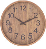Wandklok - Lichtbruin - Houtlook - 30Cm