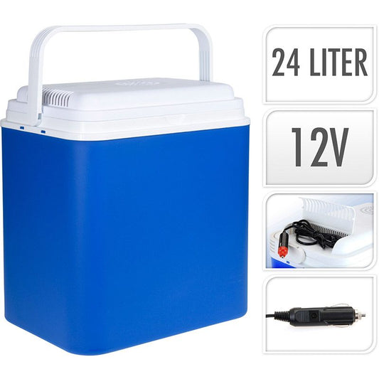 Koelbox - 12V - 24 Liter - Blauw