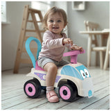 Dolu Loopauto Roze/Wit