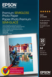 Epson Premium Semigloss Photo A 4, 251 G, 20 Sheets   S 041332