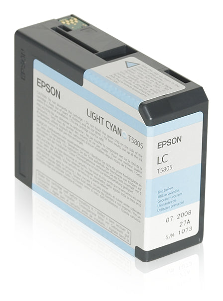 Epson Ink Cartridge Light Cyan T 580  80 Ml              T 5805