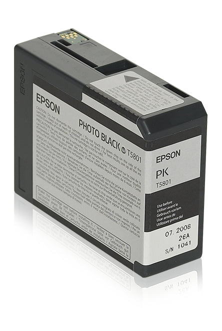 Epson Ink Cartridge Photo Black T 580  80 Ml              T 5801