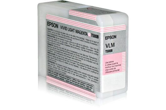 Epson Ink Cartridge Vivid Light Magenta T 580 80 Ml       T 580B