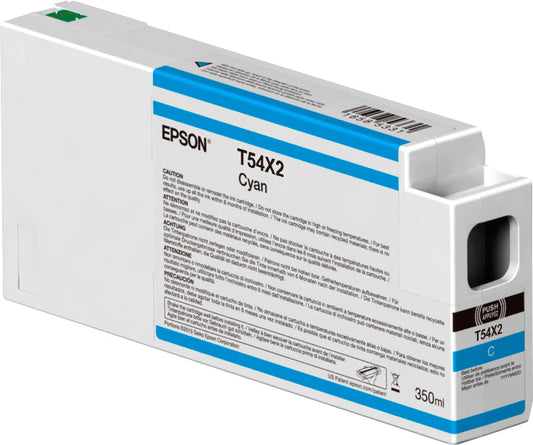 Epson Ink Cartridge Ultrachrome Hdx/Hd Cyan 350 Ml        T 54X2