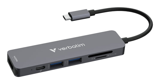 Verbatim Usb-C Essentials Multi- Port Hub 6 Port/Card Read. 32156