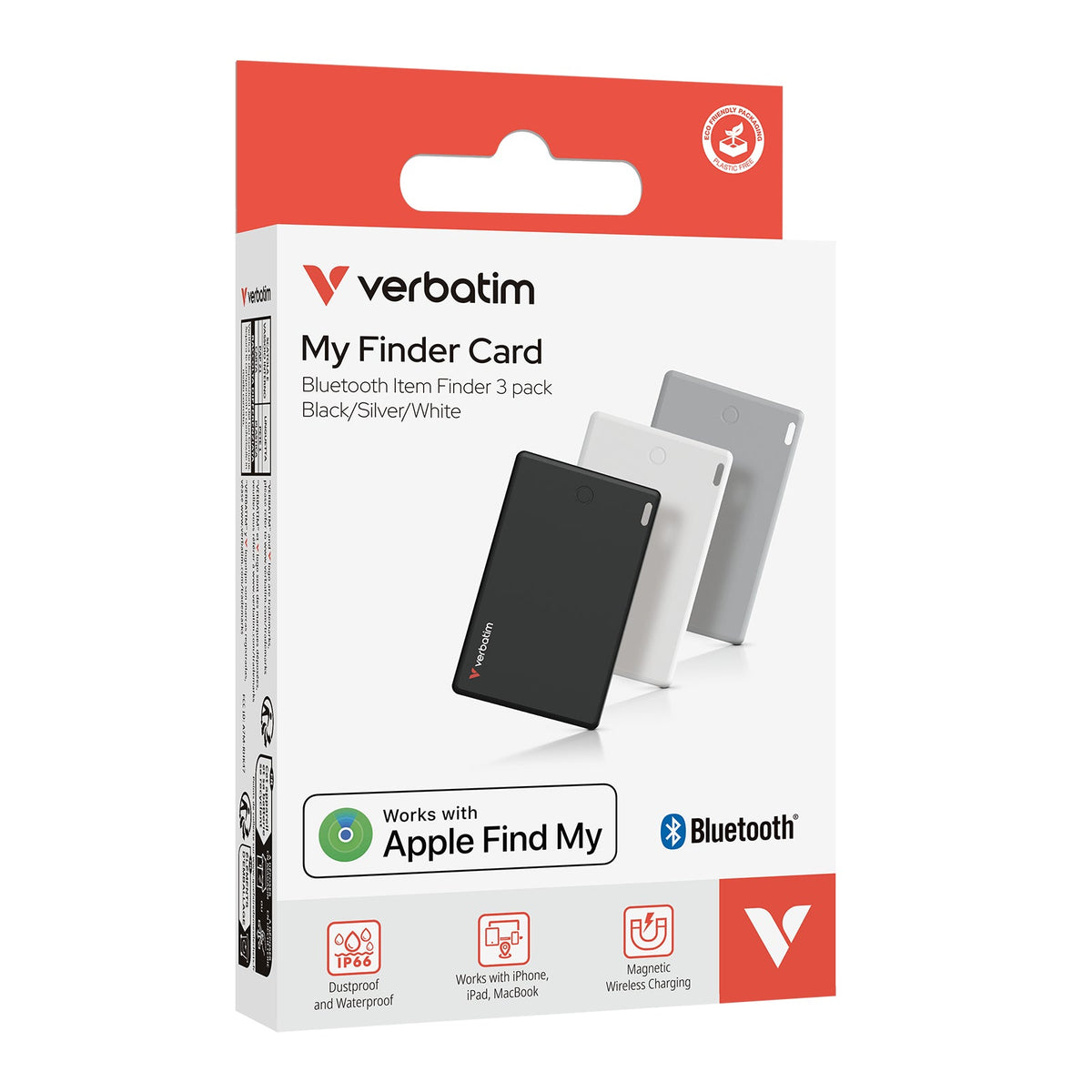 1X3 Verbatim My Finder Card Bt Schw.silb.weiß Myfcr-03Bsw 32141
