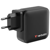 Verbatim Mini Gan Charger 165W 3Xusb-C 1Xusb-A Us/Eu/Uk A.32216