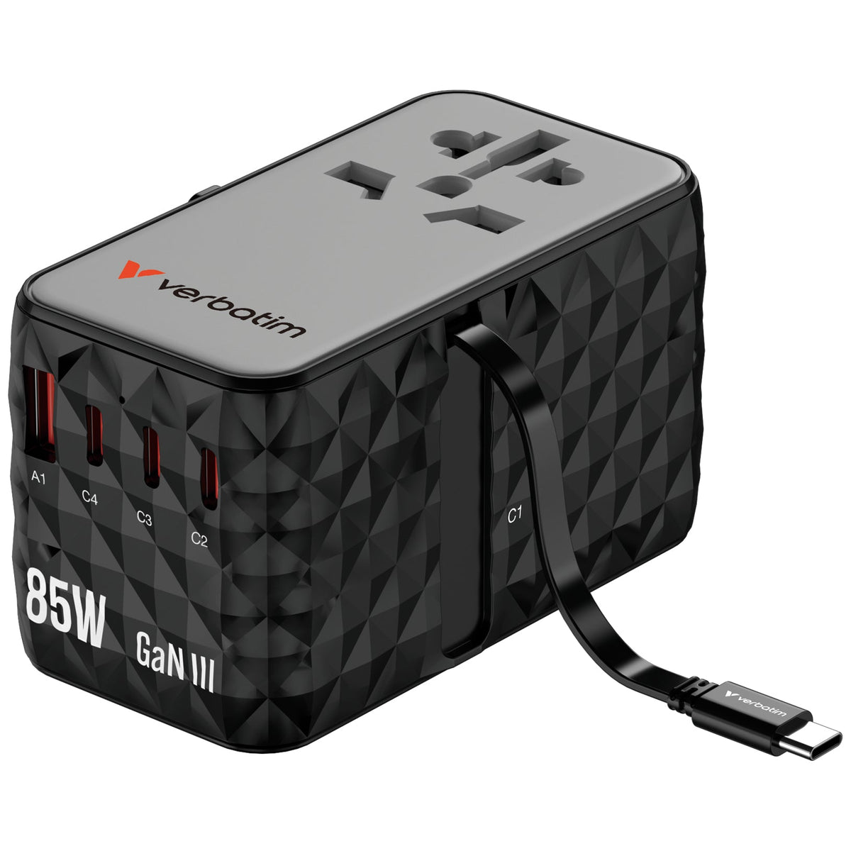 Verbatim Charge´n´travel Diamond 85W Retr. Cable Cnt-02     32127