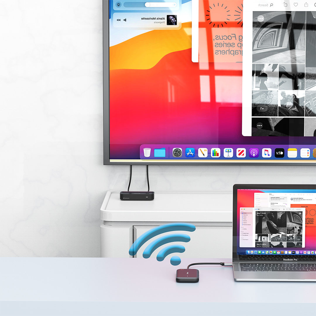 Verbatim Share My Screen Usb-C Wirel.displ.ad. 1080P/Hub  32146