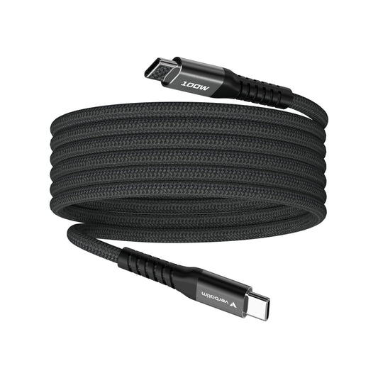 Verbatim Sync&Charge 100W 120Cm Usb-C/Usb-C Magnetic Schw. 31863