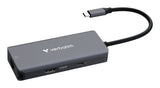 Verbatim Usb-C Essentials Multi- Port Hub 6 Port With Rj45  32157