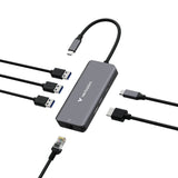 Verbatim Usb-C Essentials Multi- Port Hub 6 Port With Rj45  32157