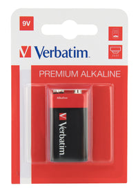 Verbatim Alkaline Battery 9V-Block 6 Lr 61           49924