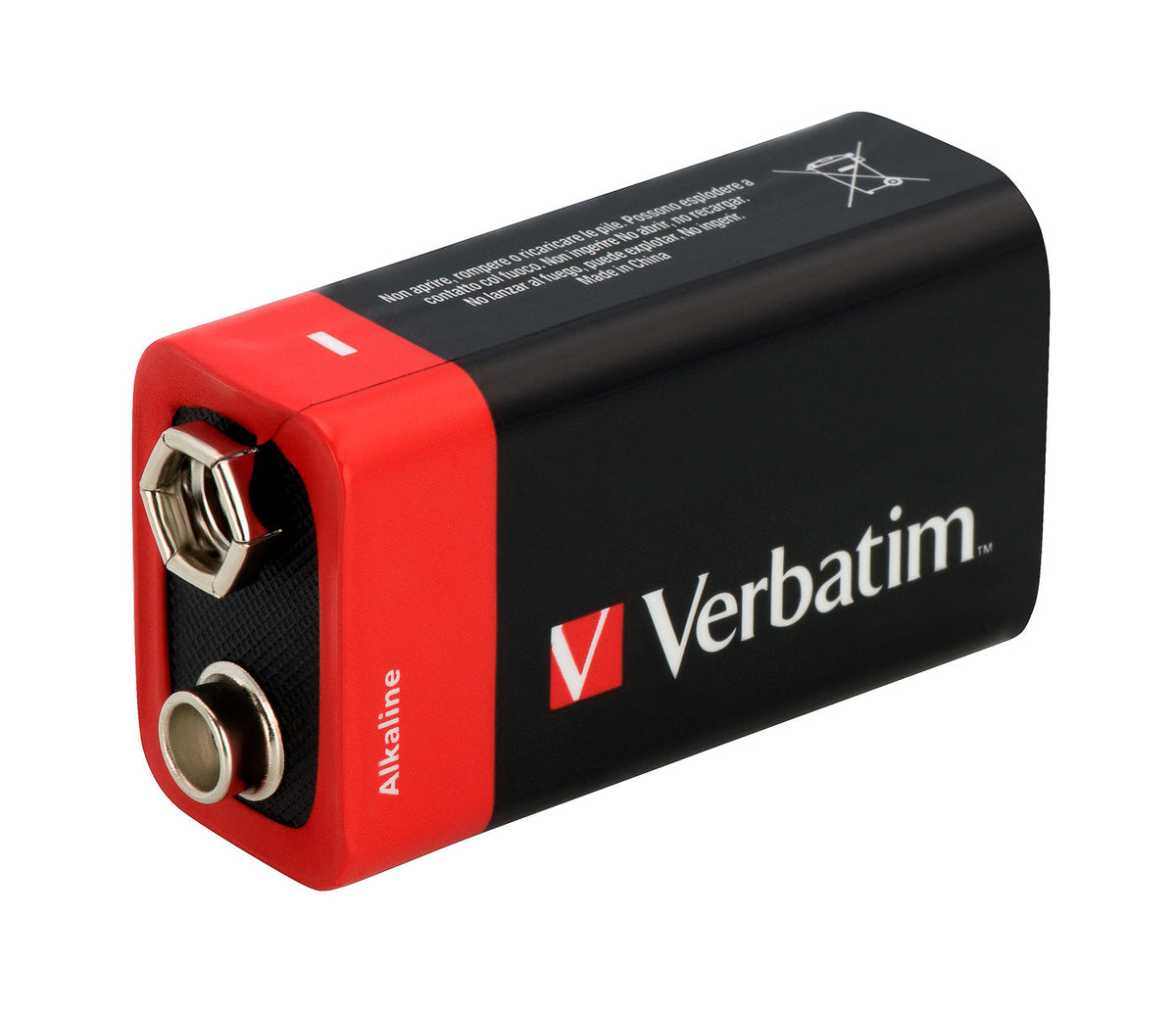 Verbatim Alkaline Battery 9V-Block 6 Lr 61           49924