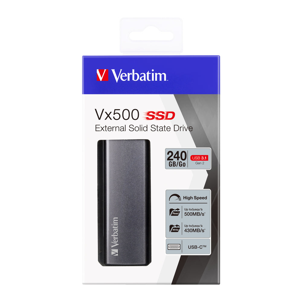 Verbatim Store N Go Vx500  240Gb Ssd Usb 3.1                47442