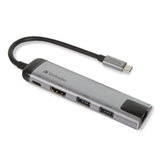 Verbatim Usb-C Multiport Hub Usb 3.0 Hdmi Gigabit Ethernet