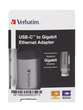 Verbatim Usb-C Gigabit Adapter Ethernet 10 Cm Cable