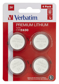 1X4 Verbatim Cr 2430 Lithium Battery 49534