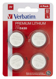 1X4 Verbatim Cr 2430 Lithium Battery 49534