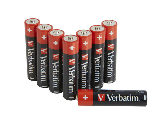 1X8 Verbatim Alkaline Battery Micro Aaa Lr 03            49502