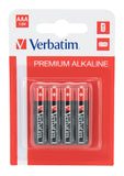 1X4 Verbatim Alkaline Battery Micro Aaa Lr 03