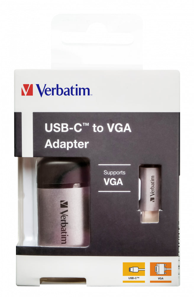 Verbatim Usb-C To Vga Adapter 10Cm Cable               49145