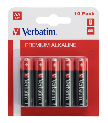 1X10 Verbatim Alcaline Battery Migono Aa Lr 06            49875