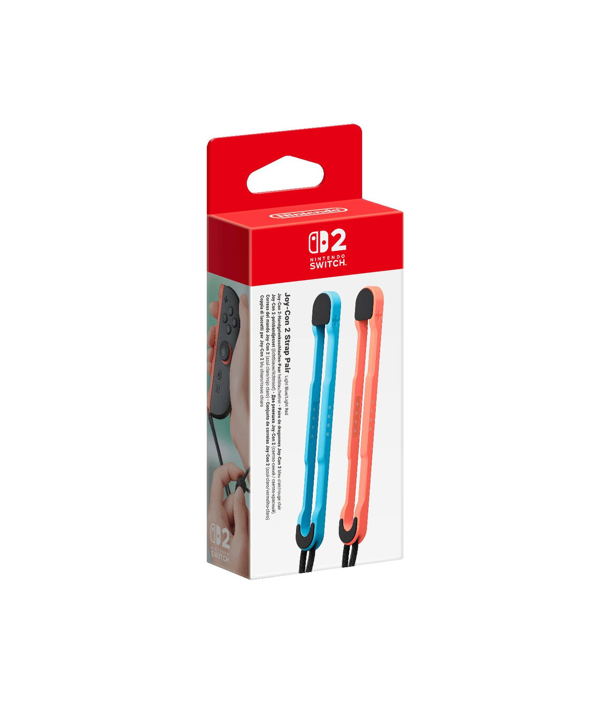 Nintendo Joy-Con2 Handgelenkschl Paar (Hellblau/Hellrot)