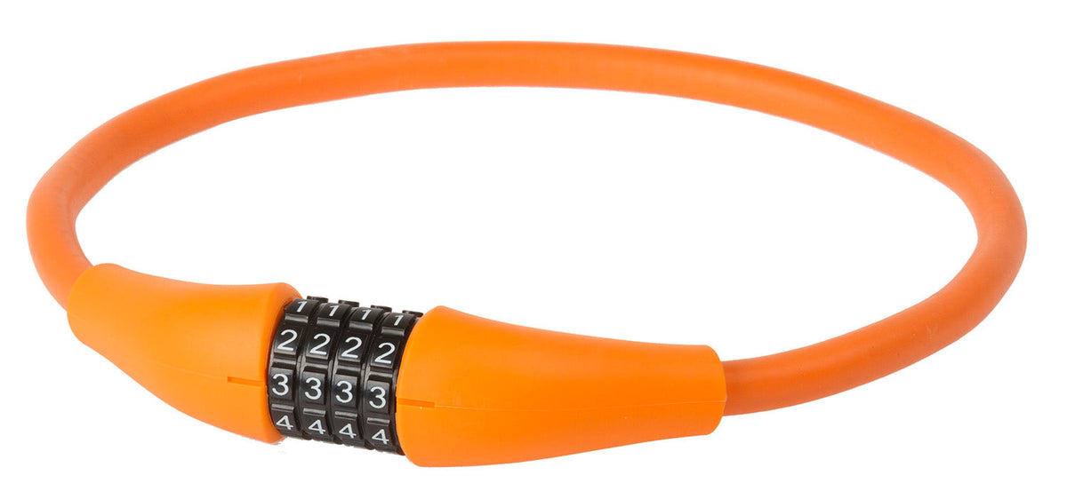 Kabelcijferslot M-Wave Silicon 900 X 12Mm - Oranje