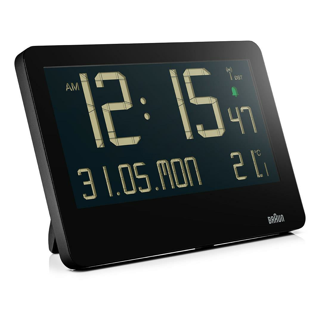 Braun Bc 14 Black Radio Wall Clock Digital