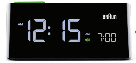 Braun Bnc 016 Bkeu Led Alarm Clock Black