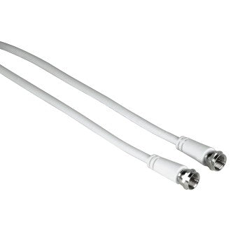 Hama Sat Connection Cable 3M F-Plug/F-Plug, White 11898