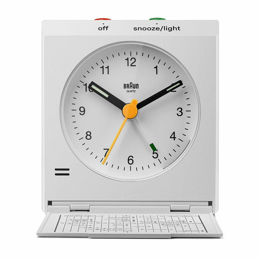Braun Bc 05 W  Quartz Foldable Alarm Clock White