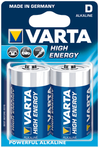 Batterij Varta Longlife Alkaline Lr20  (2X)