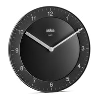 Braun Bc 06 B Quartz Wall Clock Analog Black