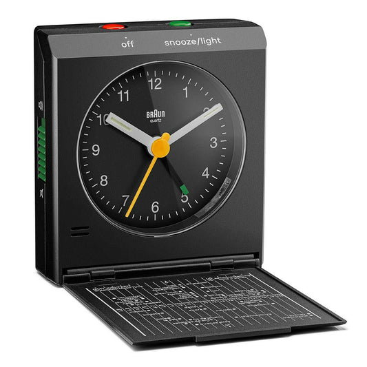 Braun Bc 05 B  Quartz Foldable Alarm Clock Black