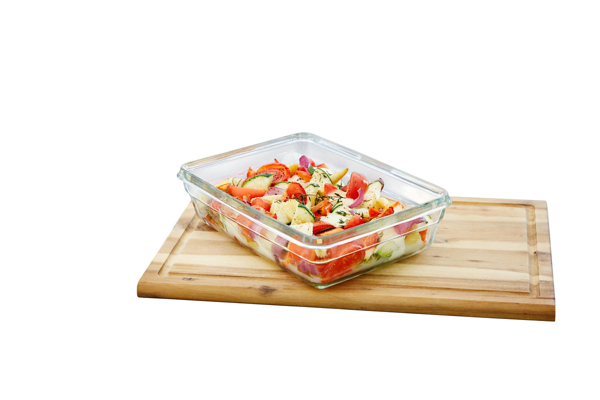 Emsa Clip&Close Glass Food Storage Box 3-Pieces
