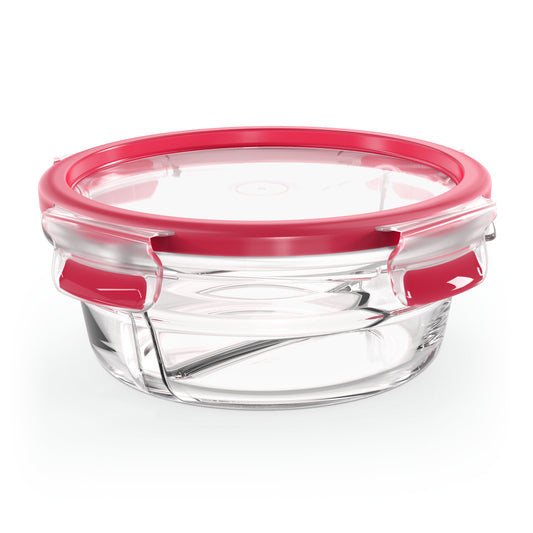 Emsa Clip&Close Glass Foos Container 500 Ml  Red