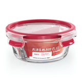 Emsa Clip&Close Glass Foos Container 500 Ml  Red