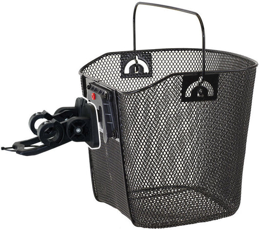 Afneembare Fietsmand Mighty Met Stuurbevestiging - Zwart