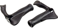 Handvatpaar Ergotec Mf2 Small Kraton / Aluminium 130+130 Mm - Zwart