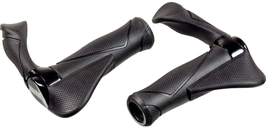 Handvatpaar Ergotec Mf2 Small Kraton / Aluminium 130+130 Mm - Zwart