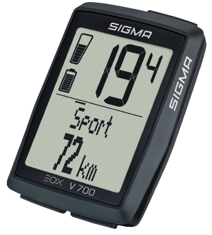 Fietscomputer Sigma Eox View 700 - Zwart